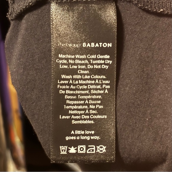 Aritzia Babaton - Long Sleeve Twist Front Top - Black - Large - Picture 5 of 5